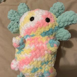 Cotton candy axolotl